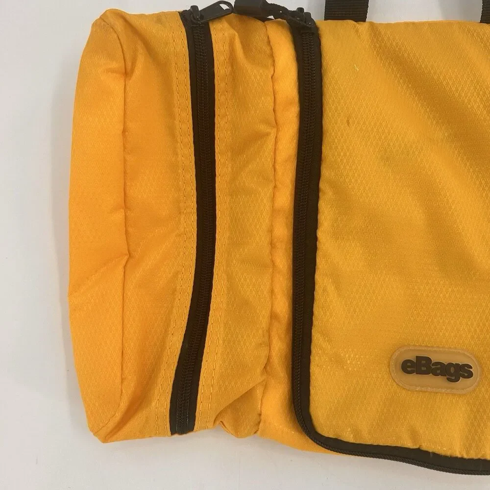 eBags Pack-it-Flat Hanging Toiletry Kit Yellow Travel Organizer Fast Shipping